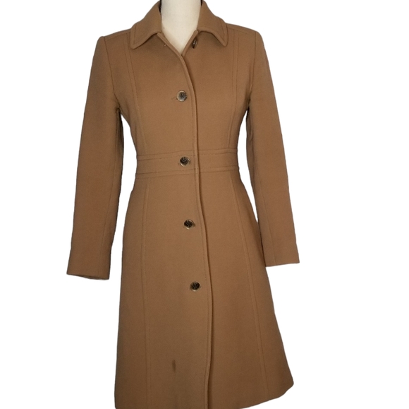 J.Crew Lady Coat Double Cloth Size 0 - Picture 2 of 16